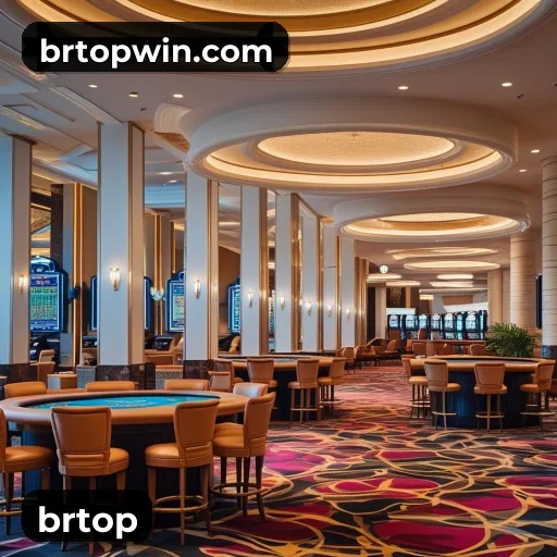 App brtop para iOS e Android — interface mobile, login biométrico e PIX integrado