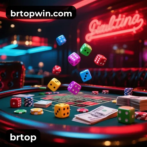 App brtop para iOS e Android — interface mobile, login biométrico e PIX integrado
